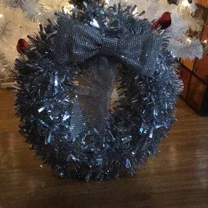 Silver Christmas wreath